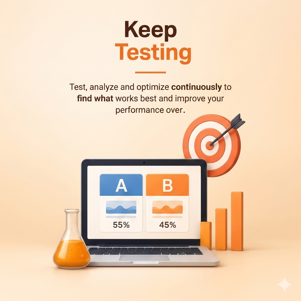 Keep Testing nfographic